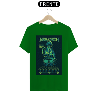 Nome do produto Camiseta Megadeth show de 2016 em Santiago- NOSSAS CAMISETAS SÃO MAIS AJUSTADAS AO CORPO - ANTES DE FINALIZAR, VEJA TABELA DE MEDIDAS ABAIXO DO BOTÃO COMPRAR OU COMPRE UM TAMANHO MAIOR.
