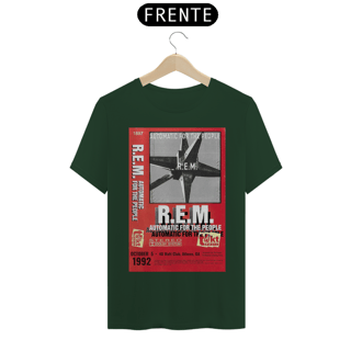 Nome do produto Camiseta R.E.M. em homenagem ao lançamento do disco Automatic for the People em 5 de outubro de 1992 . Em 2017, neste mesmo local foi realizada a festa de 25 anos do lançamento do disco - ANTES DE COMPRAR VEJA TABELA DE MEDIDAS ABAIXO DO BOTÃO COMPRA