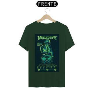 Nome do produto Camiseta Megadeth show de 2016 em Santiago- NOSSAS CAMISETAS SÃO MAIS AJUSTADAS AO CORPO - ANTES DE FINALIZAR, VEJA TABELA DE MEDIDAS ABAIXO DO BOTÃO COMPRAR OU COMPRE UM TAMANHO MAIOR.