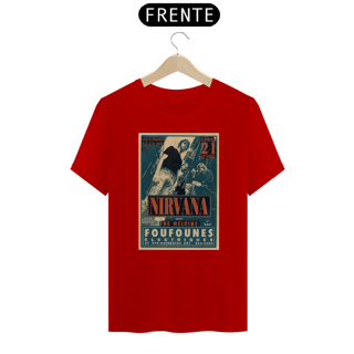 Nome do produto Camiseta Nirvana em Quebec Canadá 1991 - ANTES DE COMPRAR VEJA TABELA DE MEDIDAS ABAIXO DO BOTÃO COMPRAR, POIS TROCA POR ERRO DE TAMANHO É DE RESPONSABILIDADE SUA E GERA CUSTO PRA VOCÊ