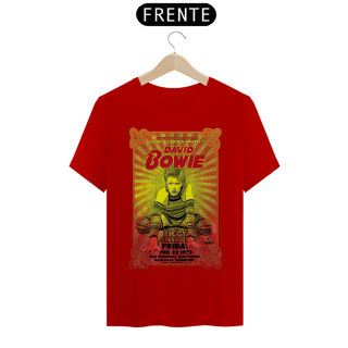 Nome do produto Camiseta David Bowie Show Ziggy Stardust no Tenesse em 1973 - ANTES DE COMPRAR VEJA TABELA DE MEDIDAS ABAIXO DO BOTÃO COMPRAR, POIS TROCA POR ERRO DE TAMANHO É DE RESPONSABILIDADE SUA E GERA CUSTO PRA VOCÊ