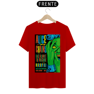 Nome do produto Camiseta Alice In Chains Show de 1993 com abertura do Reage Against - ANTES DE COMPRAR VEJA TABELA DE MEDIDAS ABAIXO DO BOTÃO COMPRAR, POIS TROCA POR ERRO DE TAMANHO É DE RESPONSABILIDADE SUA E GERA CUSTO PRA VOCÊ