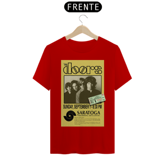 Nome do produto Camiseta The Doors Show em New York de 1968 com ingresso original - ANTES DE COMPRAR VEJA TABELA DE MEDIDAS ABAIXO DO BOTÃO COMPRAR, POIS TROCA POR ERRO DE TAMANHO É DE RESPONSABILIDADE SUA E GERA CUSTO PRA VOCÊ