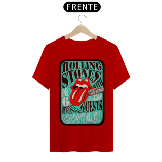 Nome do produto Camiseta do polêmico show dos Rolling Stones de 1969 no violento festival em Altamont com seu ingresso original - ANTES DE COMPRAR VEJA TABELA DE MEDIDAS ABAIXO DO BOTÃO COMPRAR, POIS TROCA POR ERRO DE TAMANHO É DE RESPONSABILIDADE SUA E GERA CUSTO P