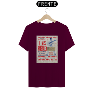 Nome do produto Camiseta Elvis Presley - Jacksonville 1956 - ANTES DE COMPRAR VEJA TABELA DE MEDIDAS ABAIXO DO BOTÃO COMPRAR, POIS TROCA POR ERRO DE TAMANHO É DE RESPONSABILIDADE SUA E GERA CUSTO PRA VOCÊ