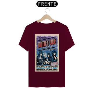 Nome do produto Camiseta Motley Crue Show em Memphis 1987 com abertura do Whitesnake com ingresso original - ANTES DE COMPRAR VEJA TABELA DE MEDIDAS ABAIXO DO BOTÃO COMPRAR, POIS TROCA POR ERRO DE TAMANHO É DE RESPONSABILIDADE SUA E GERA CUSTO PRA VOCÊ