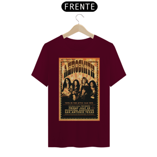 Nome do produto Camiseta Aerosmith Show de 1975 no Texas - ANTES DE COMPRAR VEJA TABELA DE MEDIDAS ABAIXO DO BOTÃO COMPRAR, POIS TROCA POR ERRO DE TAMANHO É DE RESPONSABILIDADE SUA E GERA CUSTO PRA VOCÊ