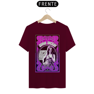 Nome do produto Camiseta Janis Joplin Show em Washita Kansas de 1969 - ANTES DE COMPRAR VEJA TABELA DE MEDIDAS ABAIXO DO BOTÃO COMPRAR, POIS TROCA POR ERRO DE TAMANHO É DE RESPONSABILIDADE SUA E GERA CUSTO PRA VOCÊ