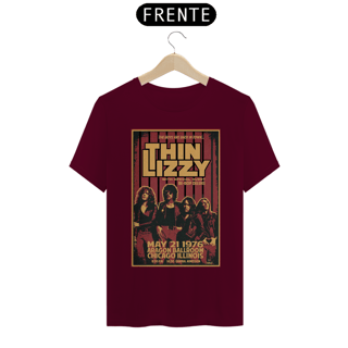 Nome do produto Camiseta Thin Lizzy show de 1976 em Chicago - ANTES DE COMPRAR VEJA TABELA DE MEDIDAS ABAIXO DO BOTÃO COMPRAR, POIS TROCA POR ERRO DE TAMANHO É DE RESPONSABILIDADE SUA E GERA CUSTO PRA VOCÊ