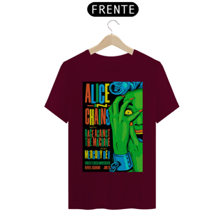 Nome do produto Camiseta Alice In Chains Show de 1993 com abertura do Reage Against - ANTES DE COMPRAR VEJA TABELA DE MEDIDAS ABAIXO DO BOTÃO COMPRAR, POIS TROCA POR ERRO DE TAMANHO É DE RESPONSABILIDADE SUA E GERA CUSTO PRA VOCÊ