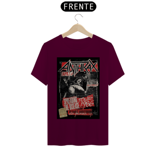 Nome do produto Camiseta Anthrax de 1986 show em L.A. - ANTES DE COMPRAR VEJA TABELA DE MEDIDAS ABAIXO DO BOTÃO COMPRAR, POIS TROCA POR ERRO DE TAMANHO É DE RESPONSABILIDADE SUA E GERA CUSTO PRA VOCÊ