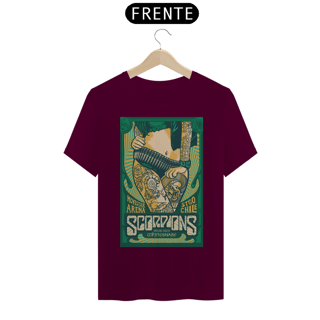 Nome do produto Camiseta Scorpions Show de 2016 no Chile- NOSSAS CAMISETAS SÃO MAIS AJUSTADAS AO CORPO - ANTES DE FINALIZAR, VEJA TABELA DE MEDIDAS ABAIXO DO BOTÃO COMPRAR OU COMPRE UM TAMANHO MAIOR.