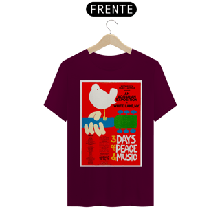 Nome do produto Camiseta Poster Original Festival Woodstock de 1969 - - NOSSAS CAMISETAS SÃO MAIS AJUSTADAS AO CORPO - ANTES DE FINALIZAR, VEJA TABELA DE MEDIDAS ABAIXO DO BOTÃO COMPRAR OU COMPRE UM TAMANHO MAIOR.