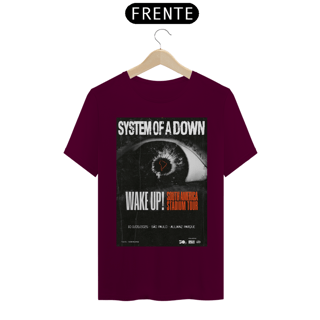 Nome do produto Camiseta System Of A Down Allianz Parque - NOSSAS CAMISETAS SÃO MAIS AJUSTADAS AO CORPO - ANTES DE FINALIZAR, VEJA TABELA DE MEDIDAS ABAIXO DO BOTÃO COMPRAR OU COMPRE UM TAMANHO MAIOR.