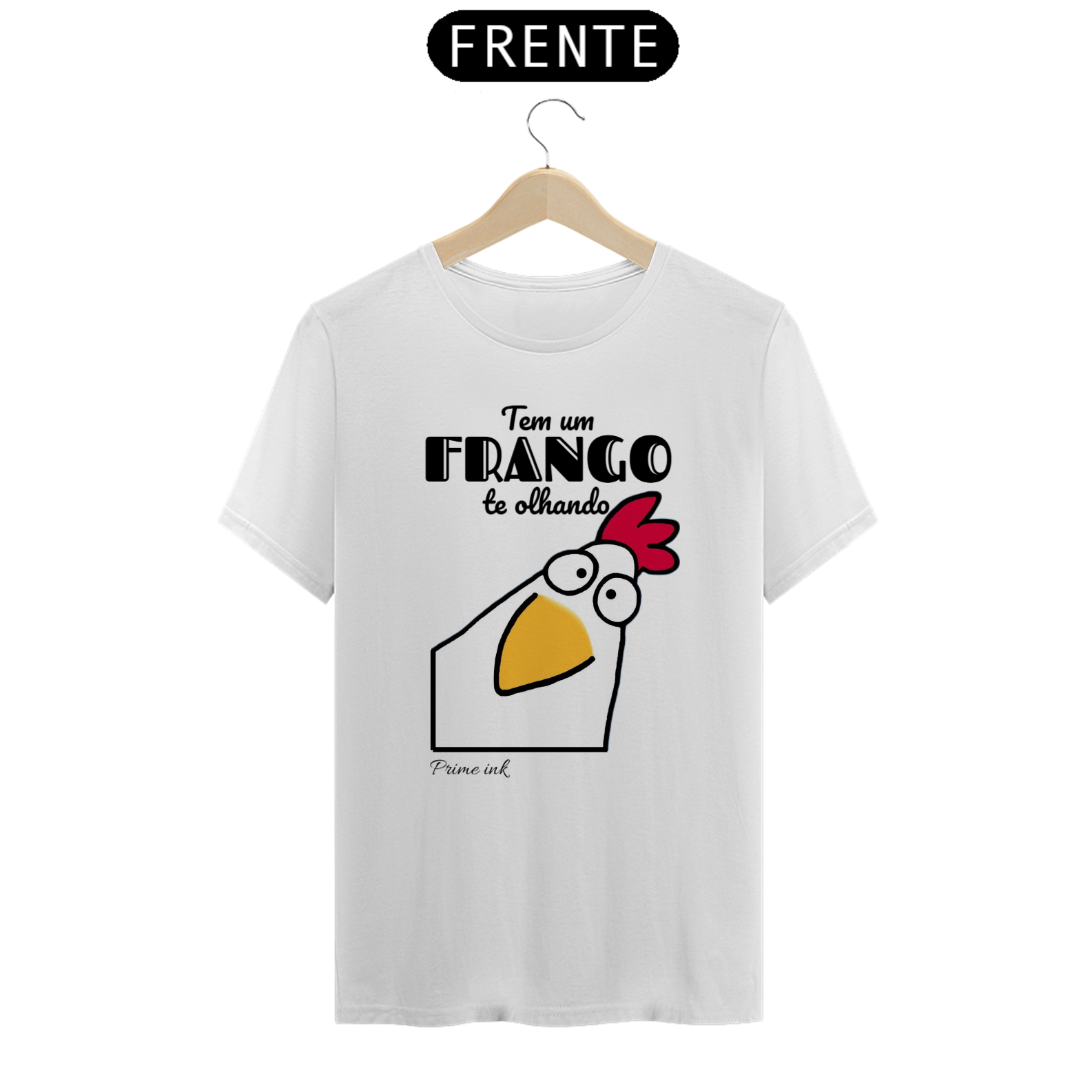 Tem um frango te olhando