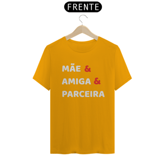 Nome do produto Camiseta Mãe Amiga Parceira (PRETA)