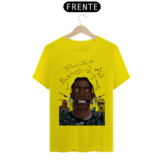 Nome do produto Camiseta Travis Scott and The Bad Guys Escrita Preta