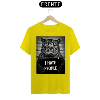 Nome do produto Camiseta I Hate People - Cat