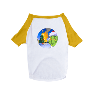 Nome do produto Camisa Pet Dog Grinch Christmas On Fire