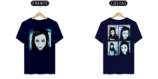 Nome do produto Camiseta Evanescence Amy Lee Frente e Costas