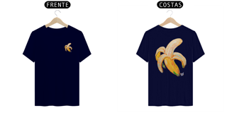 Nome do produto Camiseta Banana Frente e Costas PRETA