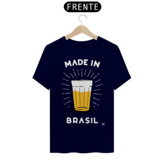 Nome do produto Camiseta Made in Brasil Escrita Branca- Copo Americano de Cerveja