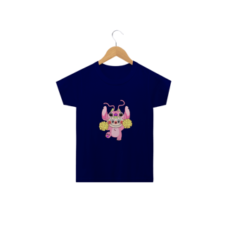 Nome do produto Camiseta Labubu Lafufu Angel Stitch Infantil