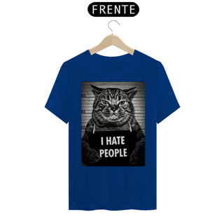 Nome do produto Camiseta I Hate People - Cat