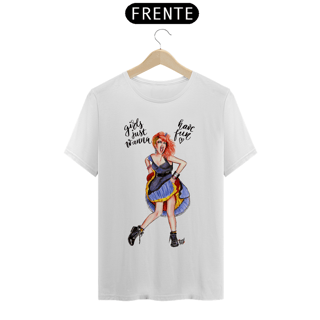 Camiseta Cindy Lauper Girls Just Wanna Have Fun BRANCA