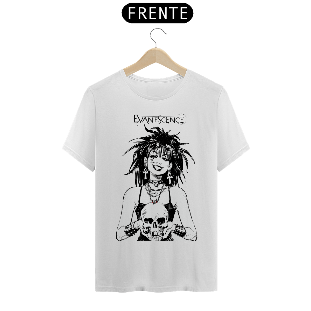 Nome do produto: Camiseta Desenho Amy Lee - Evanescence