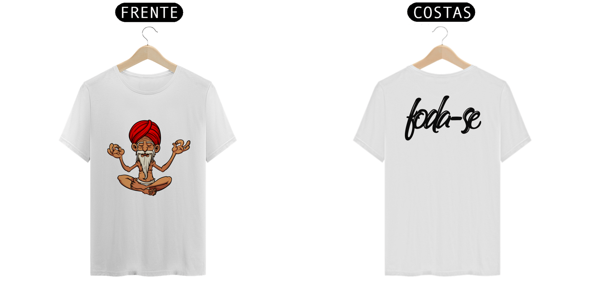 Camiseta Zen - Frente e Costas