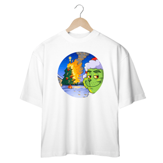 Nome do produto Camiseta OVERSIZED Grinch Christmas On Fire
