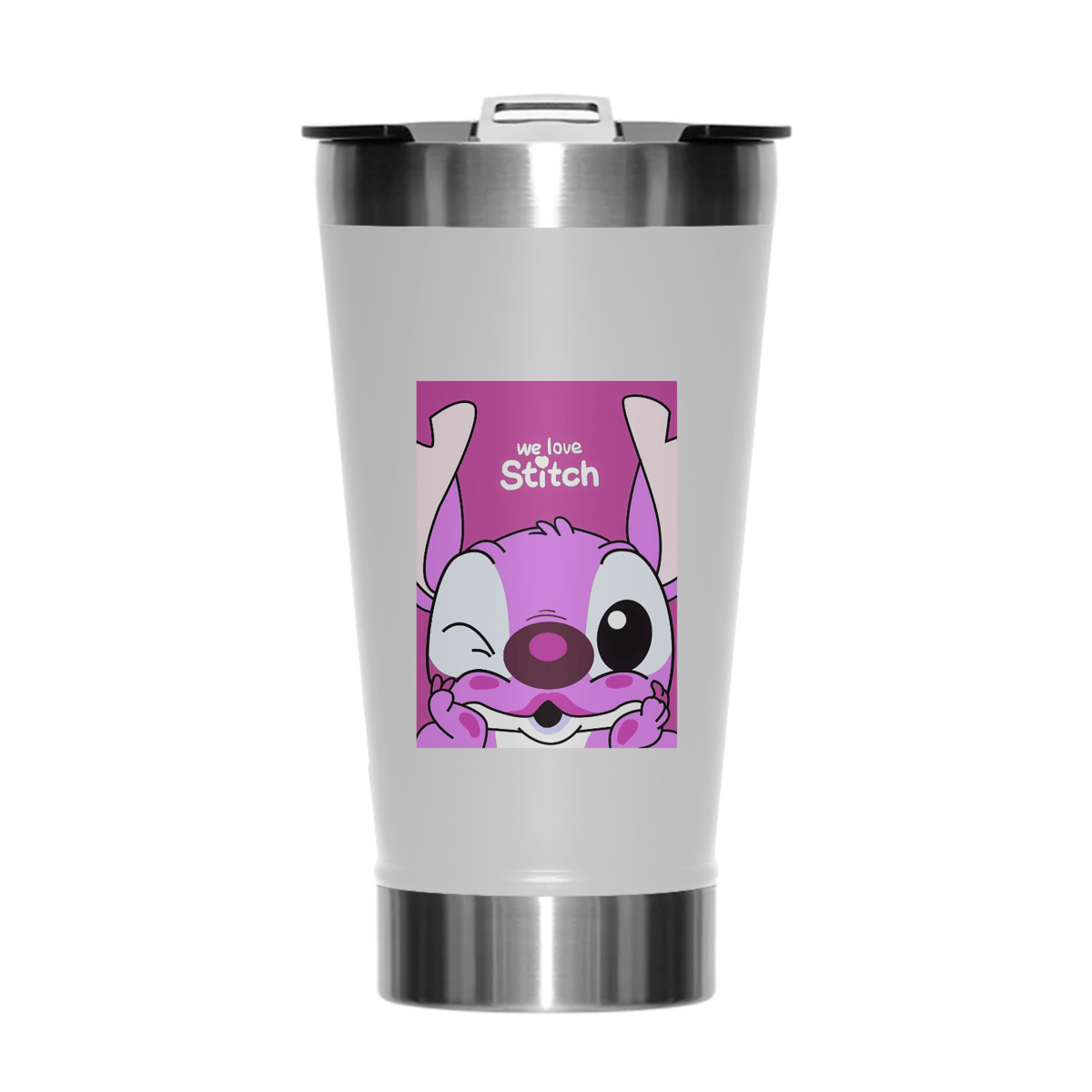 Nome do produto: Copo Térmico We Love Stich Angel