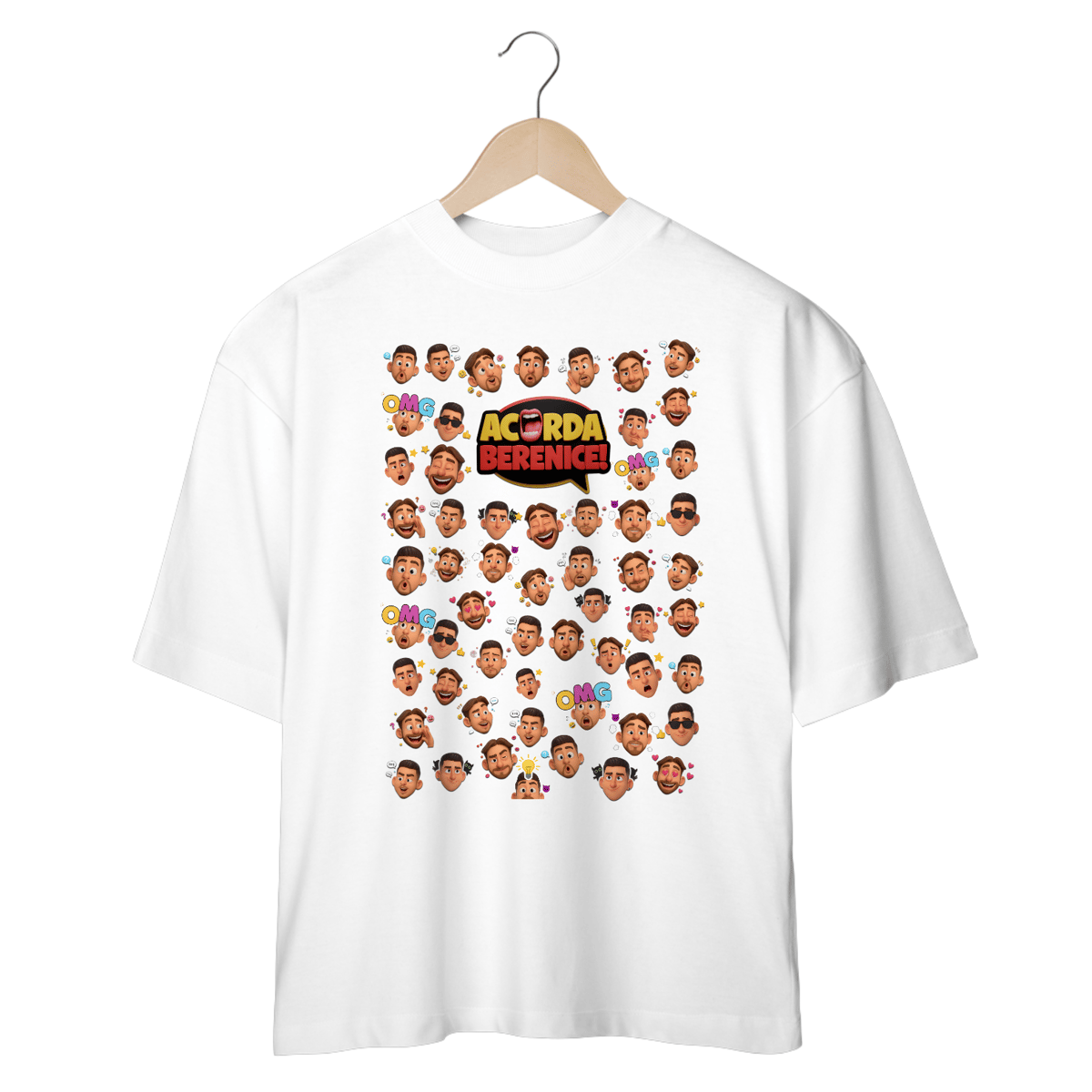 Nome do produto: Camiseta OVERSIZED Acorda, Berenice! Kah e Gabs