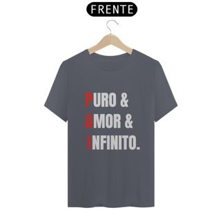 Nome do produto Camiseta PAI = Puro, Amor e Infinito. (PRETA)
