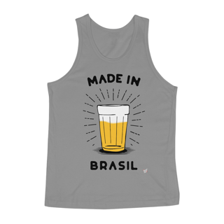 Nome do produto Regata Made in Brasil Escrita Preta- Copo Americano de Cerveja