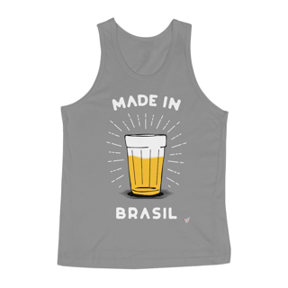 Nome do produto Regata Made in Brasil Escrita Branca- Copo Americano de Cerveja