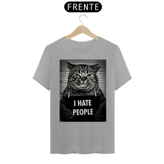 Nome do produto Camiseta I Hate People - Cat