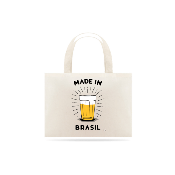 Ecobag Grande Made in Brasil - Copo Americano de Cerveja