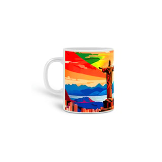 Caneca Cristo Redentor Entardecer