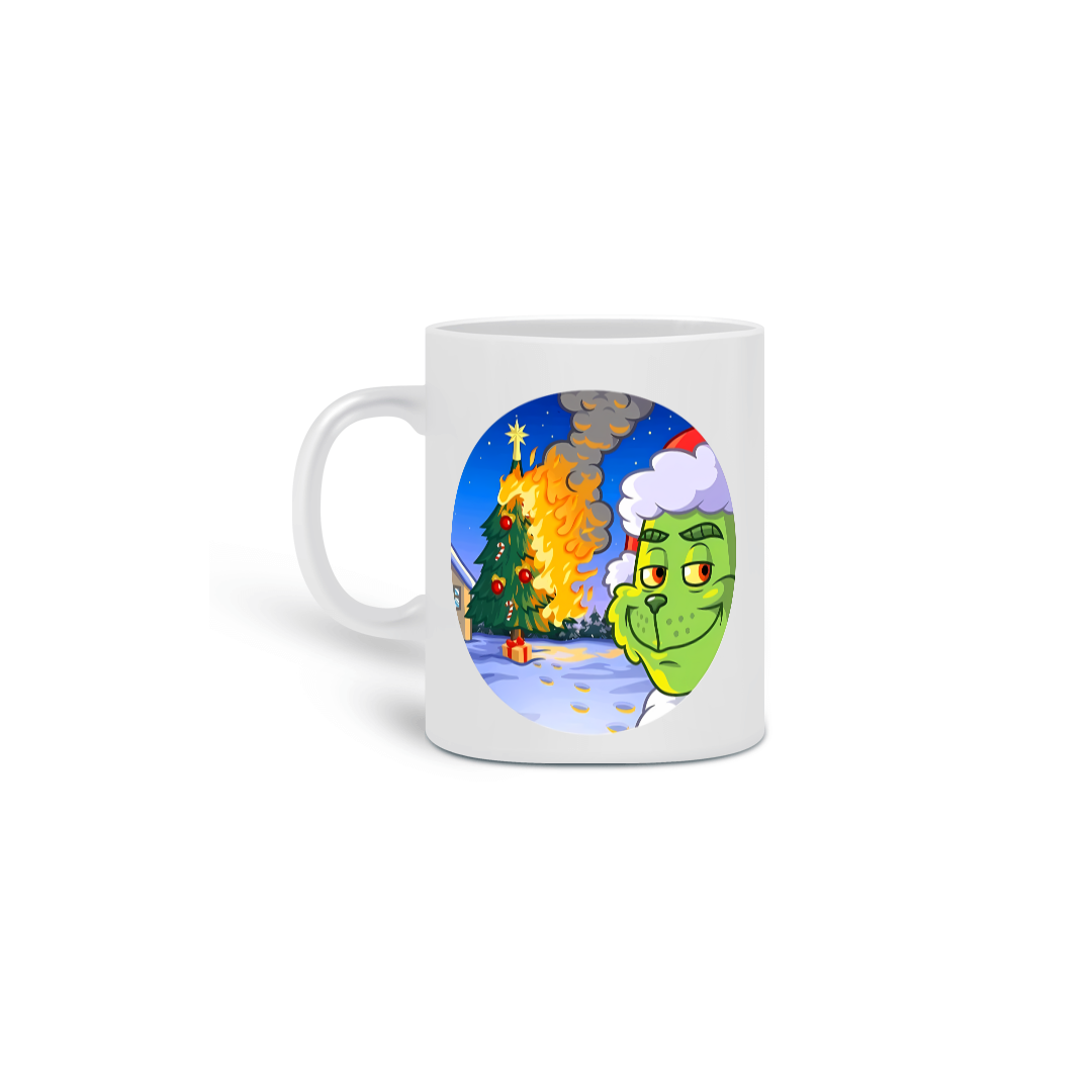 Caneca Natal Crinch Christmas On Fire 