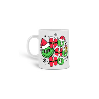 Caneca Natal Ho Ho Ho Grinch