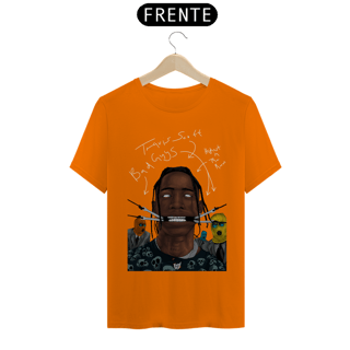 Nome do produto Camiseta Travis Scott and The Bad Guys Escrita Branca