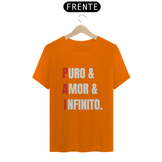 Nome do produto Camiseta PAI = Puro, Amor e Infinito. (PRETA)