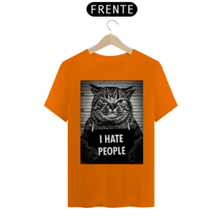 Nome do produto Camiseta I Hate People - Cat