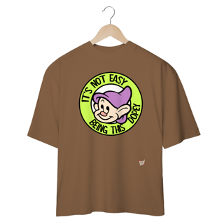 Nome do produto Camiseta OVERSIZED - Dunga ' Não é fácil ser tão idiota'