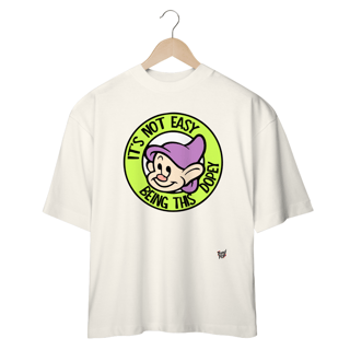 Nome do produto Camiseta OVERSIZED - Dunga ' Não é fácil ser tão idiota'