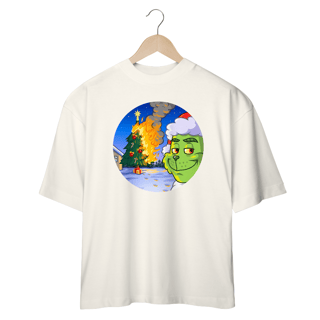 Nome do produto Camiseta OVERSIZED Grinch Christmas On Fire