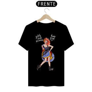 Camiseta Cindy Lauper Girls Just Wanna Have Fun PRETA