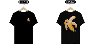 Nome do produto Camiseta Banana Frente e Costas PRETA
